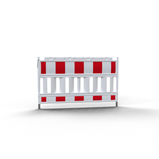 Schake EURO | panel fence | film RA1/A, red / white | length: 1,60 m | without lamp adapter